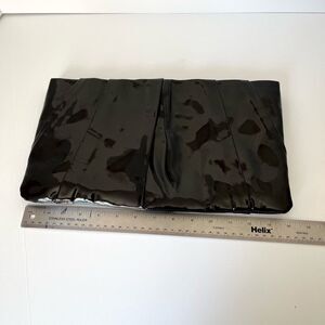 Black Vinyl Poppie Jones Clutch Purse